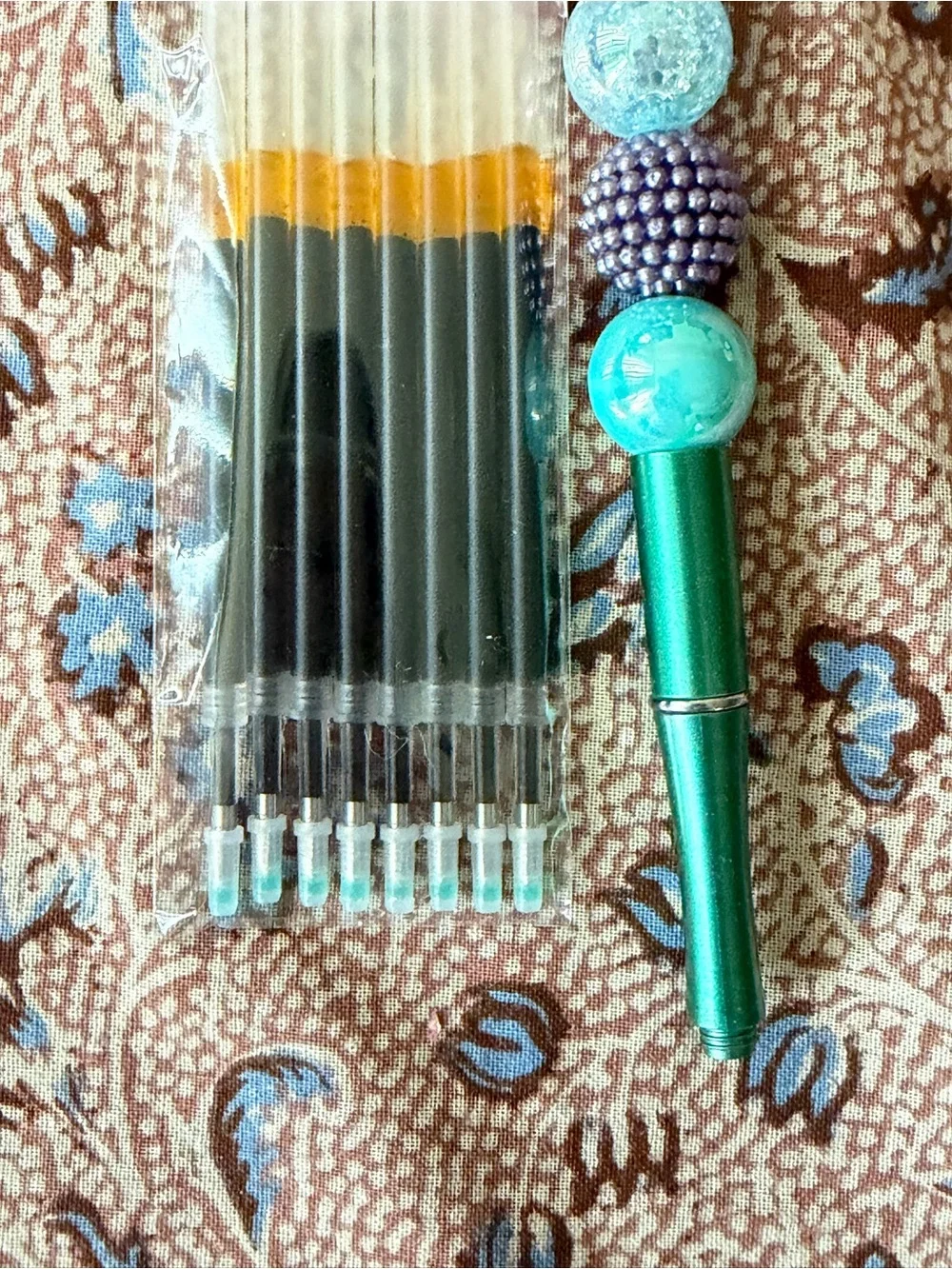 Doorable Mermaid Bead Top Pen - with extra pen refills